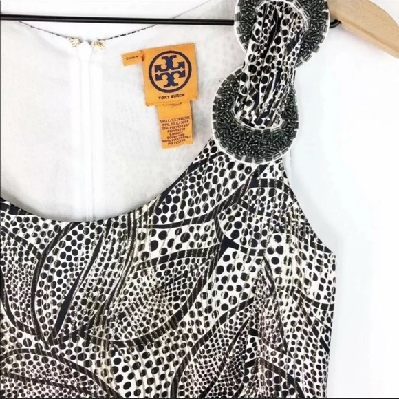 🔥 Tory Burch silk sequin cocktail dress Small - Picture 2 of 7